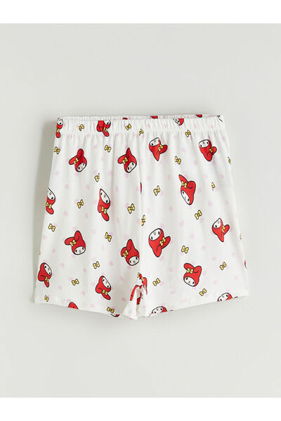 LC Waikiki New Season Elastic Waist My Melody Printed Girls' Pajama Shorts - S5Pm36Z4