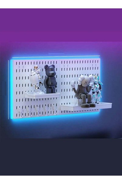 Generic Pegboard Kit and Accessories 2 Panel Pegboard Wall Organizer and Stor...