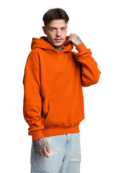 DM DOLCE MORE سترة رياضية بقلنسوة للجنسين مصنوعة من القطن الممشط بثلاث خيوط