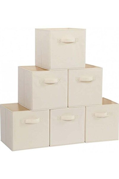 Generic 6Pcs Organizer Box Storage, Foldable Fabric Cloth Shelf Organizers Bo...