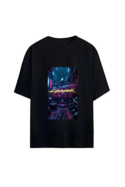 GraffTee Cyberpunk Unisex Oversize Cotton T-Shirt