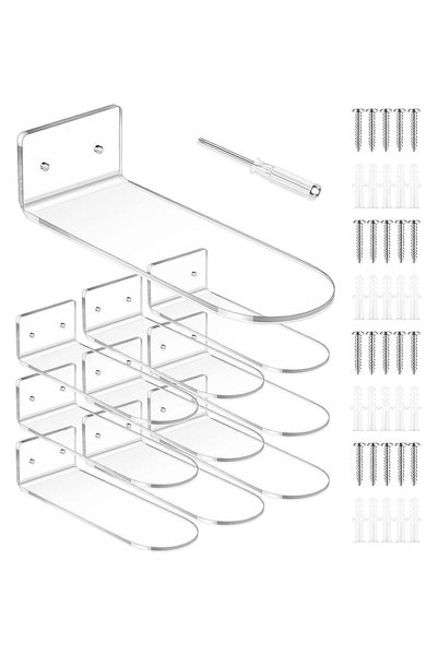 Generic 10 Pieces Floating Shoe Display, Sneaker Shelves for Wall Mount Levit...