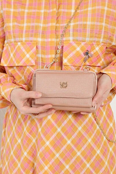 Levidor Çok İşlevli Telefon Bölmeli Cüzdan Çanta Pudra