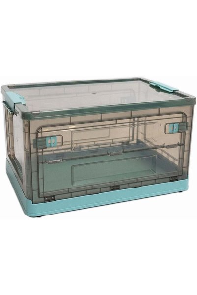 Generic Storage Box,Clear Storage Bins with Lids, Plastic Collapsible Storage...