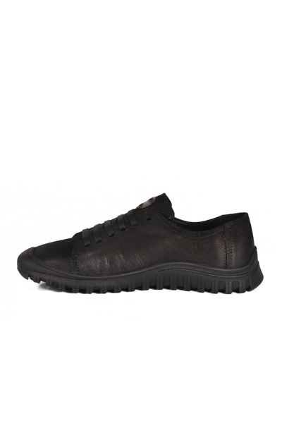 Venüs Black Nubuck Genuine Leather Women's Casual Shoes 2413532K Z