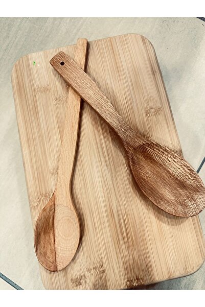 Home DOĞAL AHŞAP PİLAV KAŞIĞI VE 2 BÜYÜK YEMEK KAŞIĞI 2 Sİ BİR ARADA