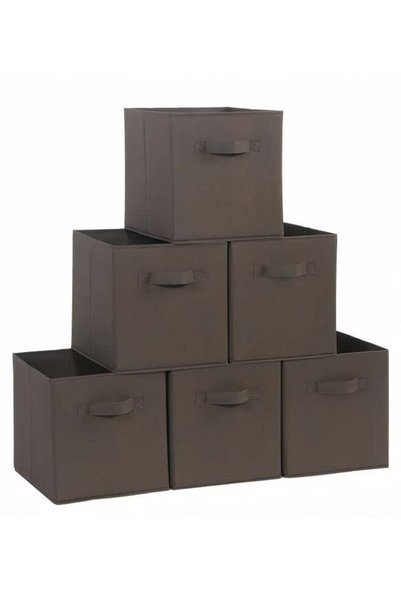 Generic 6Pcs Organizer Box Storage, Foldable Fabric Cloth Shelf Organizers Bo...