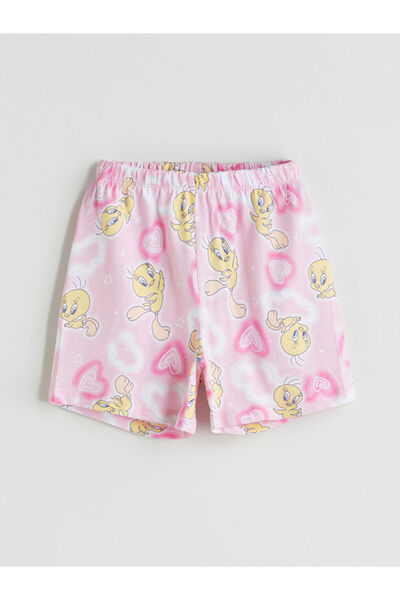 LC Waikiki New Season Elastic Waist Tweety Printed Girls Pajama Bottom - S5I640Z1