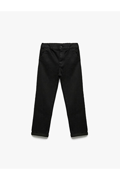 Koton Pantaloni din denim din bumbac Relax Fit
