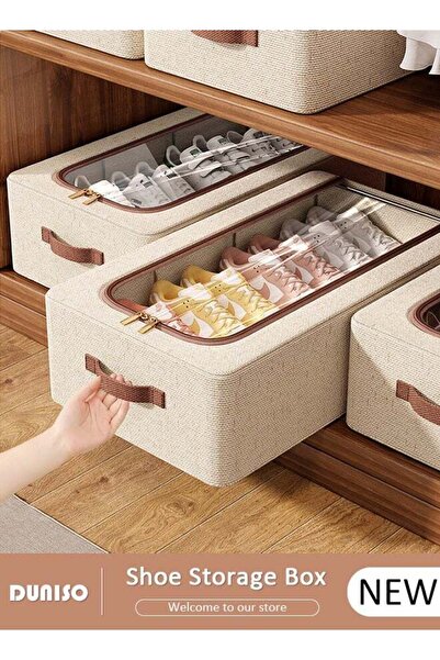 Generic Shoe Storage Box Waterproof & Foldable, Shoe Organizer for Closet, Cl...