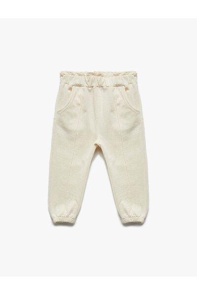 Koton Bej Kız Bebek Eşofman Altı 6Wmg40027Ak