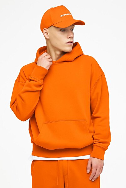 DM DOLCE MORE سترة رياضية بقلنسوة للجنسين مصنوعة من القطن الممشط بثلاث خيوط