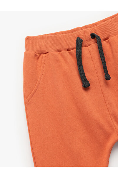 Koton Памучни панталони с шнур в талията