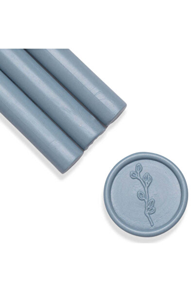 ARTIZAAR Set 5 batoane ceara, albastru pastel, mat, 1.1 x 13 cm, ceara pentru...