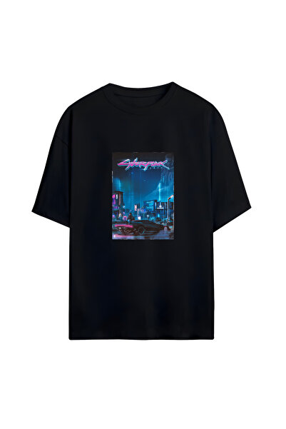 GraffTee Cyberpunk Unisex Oversize Cotton T-Shirt