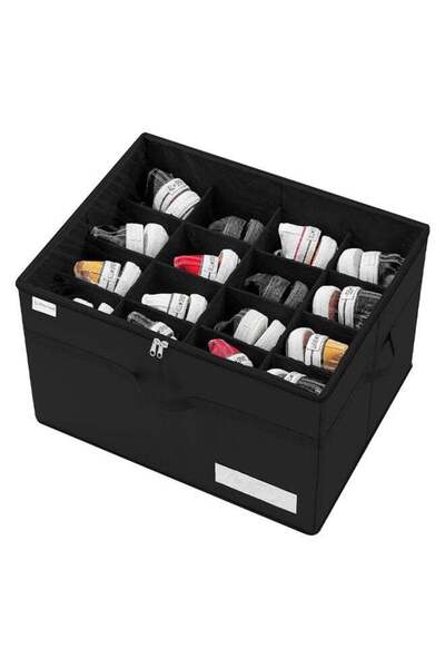 Generic Shoe Organizer for Closet, Large Shoe Box Storage Containers with Rei...