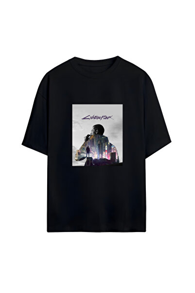 GraffTee Cyberpunk Unisex Oversize Cotton T-Shirt
