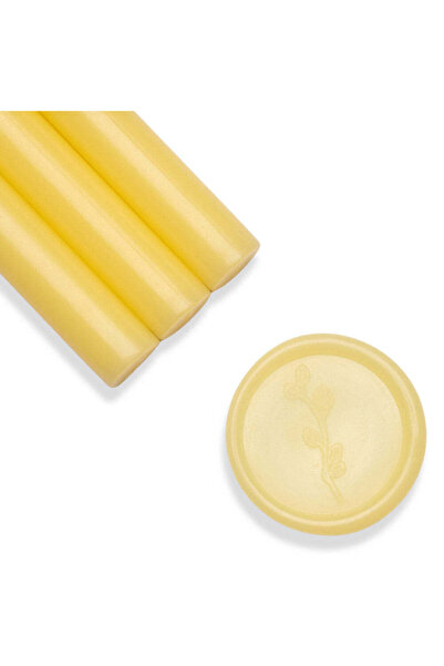 ARTIZAAR Set 5 batoane ceara, galben translucid, 1.1 x 13 cm, ceara pentru si...