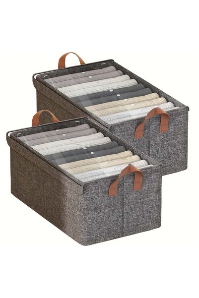 Generic Wardrobe Organizer with Metal Frame & Lid Set of 2 – Cationic Fabric ...