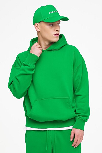 E-ROMA سترة رياضية بقلنسوة للجنسين مصنوعة من القطن الممشط بثلاث خيوط