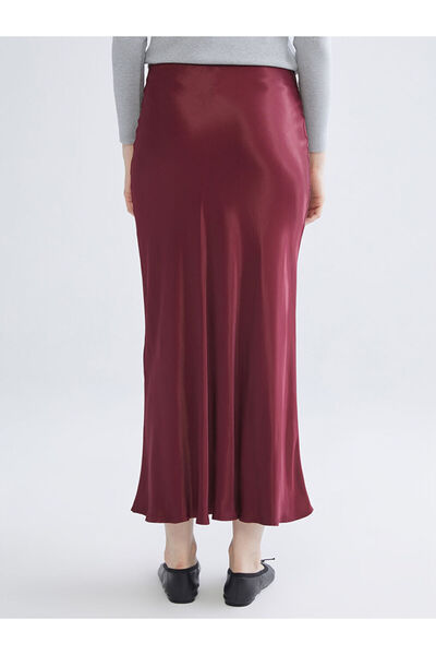 LC Waikiki Sparkling Choices from Shining Store | Elastic Waist Flared Satin Skirt