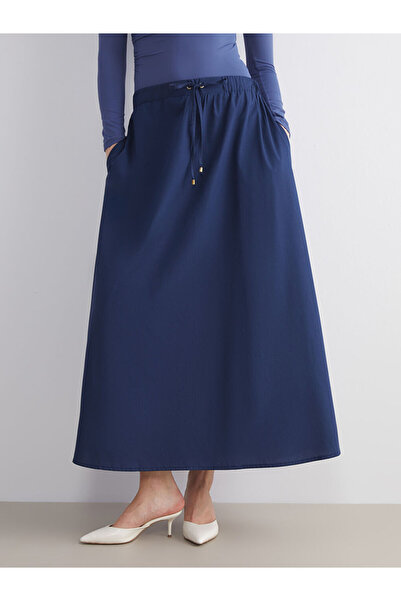 LC Waikiki Блискучі вибори від Shining Store | Поплінова спідниця А-силуету з еластичним поясом