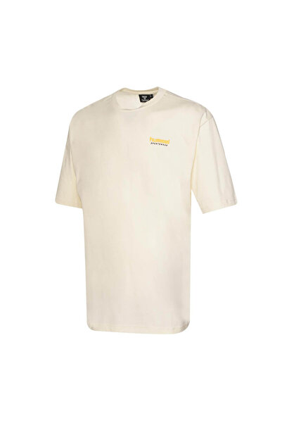 hummel Ανδρικό μπλουζάκι Mark oversized S/S Ecru 912236-9157