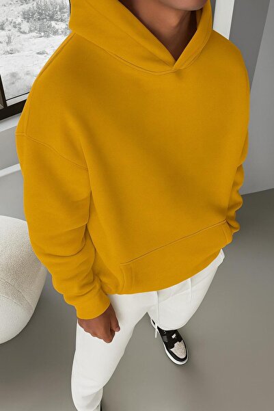 BENROMA سويت شيرت بغطاء للرأس للجنسين