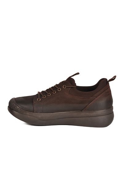 Venüs Brown Nubuck Genuine Leather Women's Casual Shoes 2551701K Z