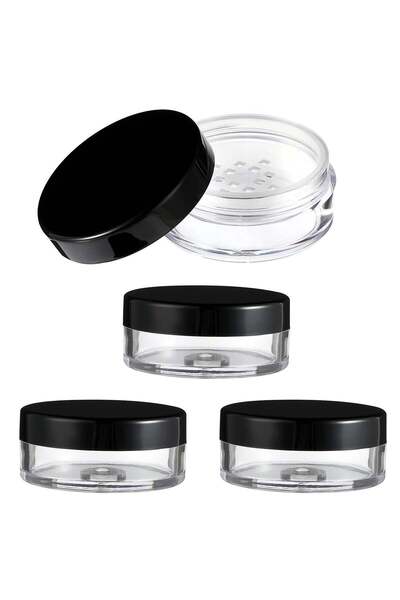 Generic 4Pcs Loose Powder Travel Empty box DIY Empty Makeup Refillable Powder...