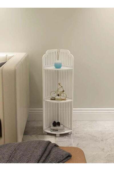 Generic Bathroom Corner Side Triangle Cabinet Vanity Bathroom Floor Storage S...