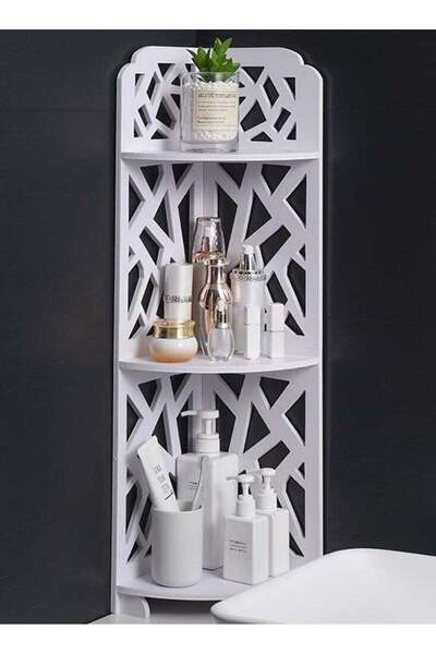 Generic 𝐅𝐅𝐃 3-Tier Corner Shelf & Organizer – Space-Saving Storage Stand f...