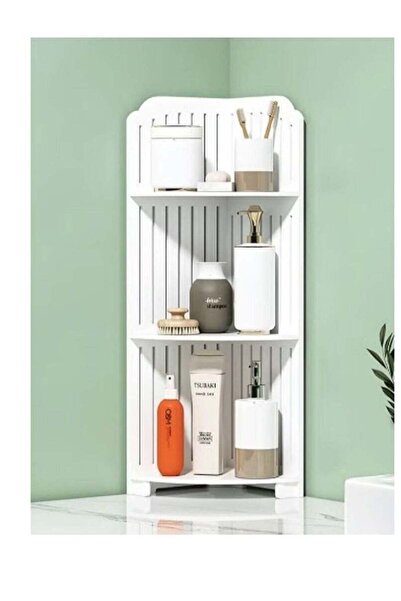 Generic 𝐅𝐅𝐃 Waterproof 3-Tier Corner Shelf & Organizer – Space-Saving Stor...