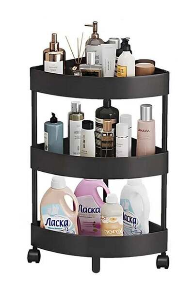 Generic رفوف زاوية BLOOMING TIME ثلاثية الطبقات تتكيف مع الزوايا، تركيب بسيط، تصميم مجوف، لا تحتاج إلى ماء