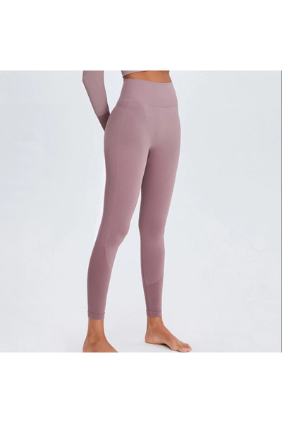 FITINT Women's High-Waist Seamless Sports Leggings Purple – 286