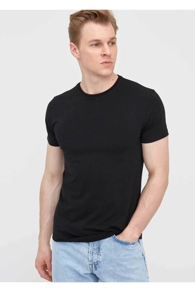 Eşofmania Men's Summer Thin Unprinted Top T-Shirt