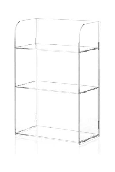 Generic 3 Tier Clear Acrylic Bathroom Organizer Shelf for Cosmetic, Perfume, ...