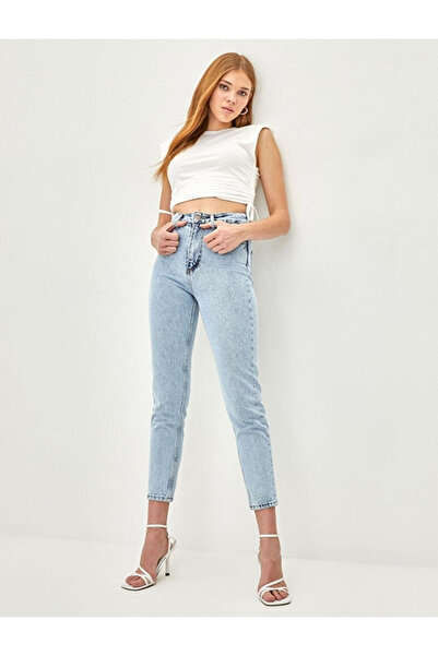 kleshus نيكو نيكو مافي غسيل ثلج Mom Boyfriend Jean نساء Power ليكرا