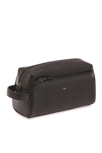 Tergan S1Pc00021496-A41 Leather Unisex Portfolio Bag - Black