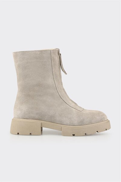 Elle Shoes Bej Deri Kadın Günlük Bot