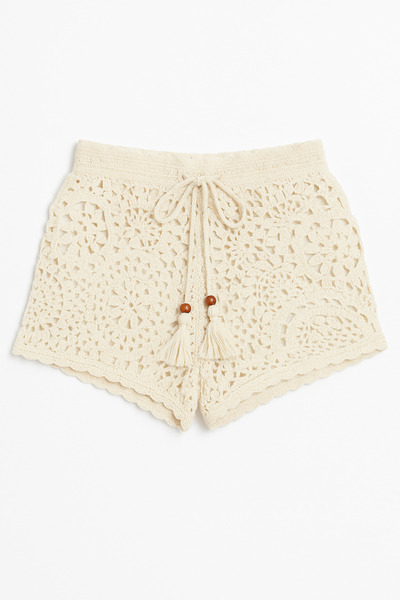 Katia&Bony Women's Knitted Shorts Ecru