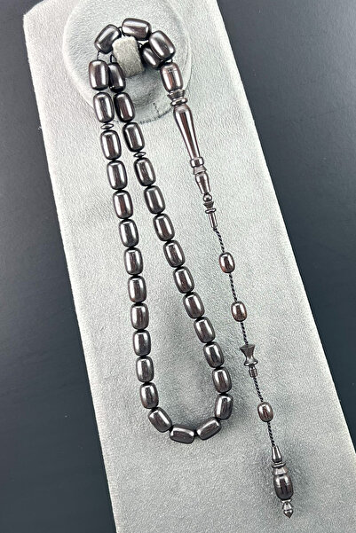 isfahantakı Muhammed Erden Kapsül Abanoz Ağacı 9x12.5 Mm Doğal Tesbih