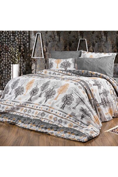 Gasel Home طقم غطاء لحاف قطني مزدوج (بدون ملاية)