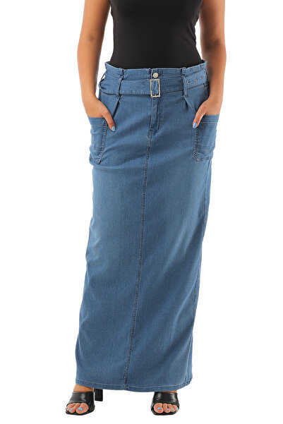 SUGA Long Summer Sky Skirt