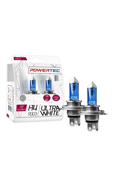 M-TECH Set Becuri Powertec H4 Ultra White