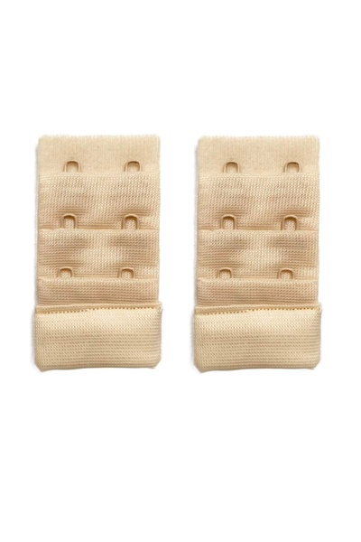 No8 Home 2 Pieces Agraf Bra Extension Clasp 3 Rows / 2 Hooks Skin
