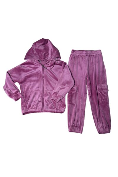 KidsMagazin Trening Fucsia din catifea