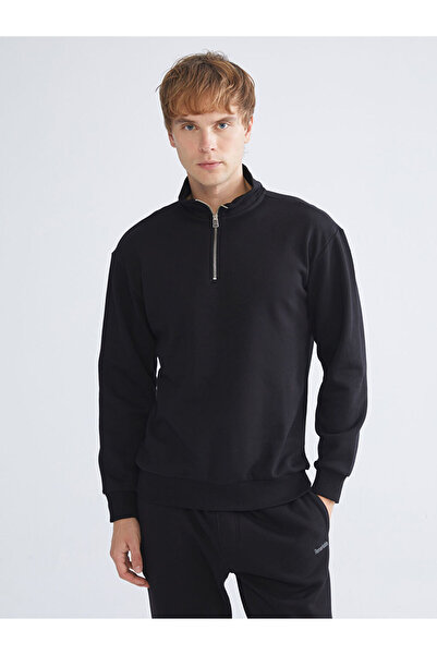 LC Waikiki Sparkling Choices from Shining Store |   Men's Sweatshirt with Stand Collar