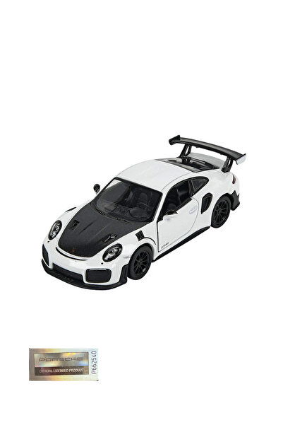Porsche سيارة 911 GT2 مصبوبة معدنية بمقياس 1:32 بيضاء | قطعة تذكارية رسمية مرخصة