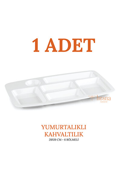 Hesna Natural Unbreakable Breakfast Table D'Hote Tray - with Egg